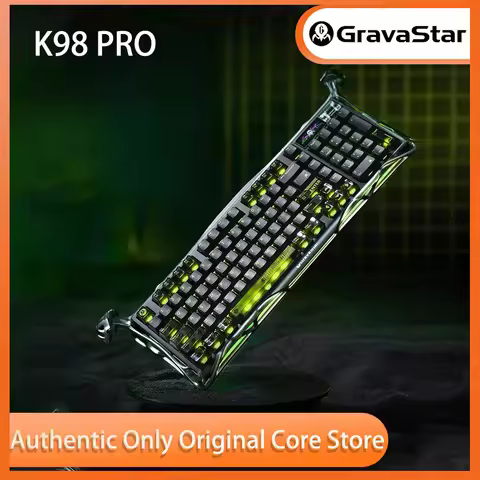 New Gravastar Mercury K98 PRO Phantom Mechanical Keyboard Wireless/Wired Bluetooth third mock examin