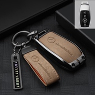 Mercedes Benz leather Key Cover A C E S Class CLK GLE GLB W164 W245 S450 A200 A209 E200 E300 AMG