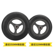 Steel Truck 300-8 Overload Rubber Wheel Recast 47cm Trolley Caster Construction Site Solid Truck Whe