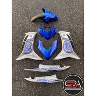 COVERSET BODYSET LC135 LC V8 DR BLUE BIRU BATIK 044 FUEL INJECTION FI YAMAHA SIAP TANAM DOCTOR OEM N