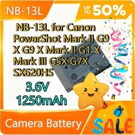 3.6V 1250mAh Replacement Camera Battery  NB-13L for Canon PowerShot Mark II G9 X G9 X Mark II G1 X M
