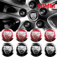 60MM Wheel hub sticker Car Wheel Rims Center Hupcaps Stickers for Jaguar E-Pace E-type XE XK XJ XF F