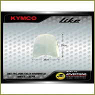♀ △ ✲ Kymco Like 125, 200, Italia Windshield only  (CLEAR)