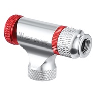 Bike CO2 Inflator Adapter for Presta for Schrader Valve Portable MTB Road Mountain Bicycle Tire Pump