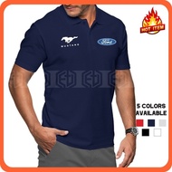 Mustang Ford Cotton Polo Collar T Shirt XS-3XL Embroidery T-Shirt Tshirt Tee Unisex Casual Fashion M