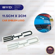 BYD Emblem Logo Sticker 3D Metal Car Side Rear Trunk Tailgate BYD Atto 3 Dolphin Seal Accessories E6