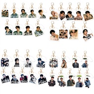 KPOP Idol Merch HOLLOW Album Keychain for Women Men FELIX HYUNJIN BANGCHAN Acrylic Key Ring Holder G