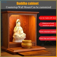 Buddhist table Buddhist altar household wall-mounted solid wood Buddhist altar for table small for table