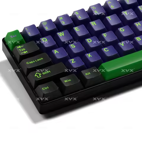 XVX Purple Keycaps Double Shot Cherry Profile PBT Keycap129 Keys Keyboard Keycaps 60 65 75 100 Perce