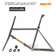 in stock Tsunami Minivelo Angel 451 Road Bike Frame 20" Reynolds Steel Frame 520 w/Chromium Steel Fr