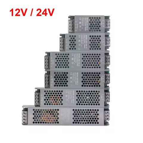 LED Driver 12V 24V 60W 100W 300W 400W Led Transformer AC 220V to DC 12 24 Volt Slim Switching Power 