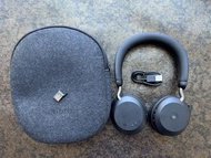 Jabra Evolve 2 75 On-Ear Wireless Bluetooth ANC Headset with Microphone, Black Jabra Evolve2 75 專業 無