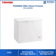 TOSHIBA 295L Chest Freezer CR-A295M | Chest Freezer with Refrigerator Mode | Removable Storage Basket | Chest Freezer with 1 Year Warranty