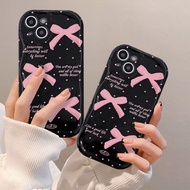 For infinix Hot 8 9 Play 9 Pro 10 Lite 10 Play 11 Play 12i 12 Play NFC 20 Play 20i 30 NFC 30i 30 Play Phone Case 3D Wavy Sweet Pink dots Bow knot Soft Cover