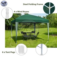 MR OEM 10'x10' (3 x 3M) Gazebo Canvas PVC Canopy Cover Tent Waterproof Sunshade Awning Outdoor Garden/ Kanopi Pasar Malam