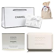 [Set Item] Gift Wrapped, CHANEL Chanel, Genuine Domestic Product, COCO MADEMOISELLE SAVON POUR LE BAIN FRESH BATH SOAP Coco, Mademoiselle Savon, Fresh Bath Soap, Includes Chanel Shop Bag, Soap, Body