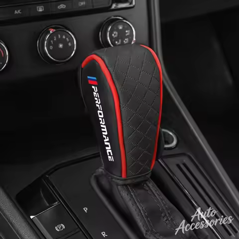 Car Shift Handle Cover Anti-Slip Shift Knob Protection Cap For BMW Performance E46 E90 G11 F10 F30 G