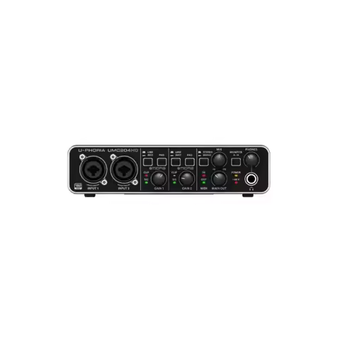 External Sound Card Recording 2x4,24-Bit/192 kHz USB Audio/MIDI Interface With Midas Mic Preamplifie
