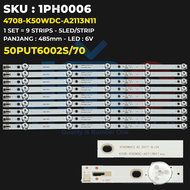 Backlight TV PHILIPS 50 Inch 50PUT6002S/70 50PUT6002S K500WDC2 A2 4708-K50WDC-A2113N11