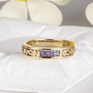 14K金戒指亞歷山大變石復古男戒 自然風格復古男戒