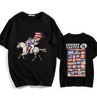 T-shirt cetakan grafik Cowboy Carter Beyonce. T-shirt kapas lengan pendek. Pakaian wanita dan lelaki