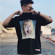 Original adlv tshirt genuine cotton baby face short-sleeved fashion mid-length couple tops