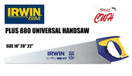 IRWIN PLUS 880 UNIVERSAL HANDSAW 18  20  22  HANDSAWS SAW SAWS