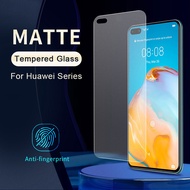 Anti Fingerprint Matte Frosted Tempered Glass For Huawei P50 P40 P30 P20 Lite Nova 11 11i 10 9 8i 7i 7 SE 5T 3i Y90 Y70 Honor 8X Y9a Y7a Y7 Pro Y9 Prime Y8P Y7P Y6P Y9s Y6s Screen Protector