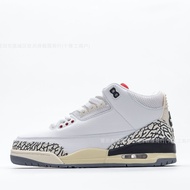 Actual Combat AJ3 Basketball Shoes Foreign Trade Direct Supply White Cement Hiroshi Fujiwara Strange