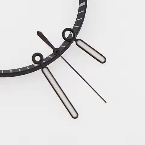 Black Silver Nautilus Watch NH35 NH38 Hands C3 Green Luminous Pointer for Seiko Mod Mens Mechanical 