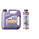 Liqui Moly Fully Synthetic Leichtlauf  5W-40 + Engine Flush Plus