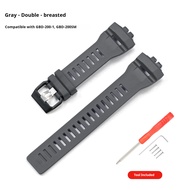 TPU Rubber Strap for Casio GBD-200-1/2/9 GBD-200SM GBD-200RD Waterproof Bracelet Band Replace Men Re
