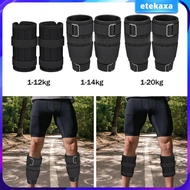 [Etekaxa] Ankle Weights Weighted Adjustable Foot Leg Weights for Cardio Yoga Aerobics