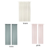Thin Curtains Minimalist Window Curtains 1 Pair 145x250cm WEO IK4891