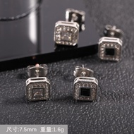 Earrings Men's Stainless Steel Diamond Earrings-Xiaoxie's Grocery Store