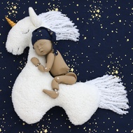 Newborn Photography Props Posing Pillow Plush Unicorn Pony Horse Pillow Newborn Photo Prop for Photo