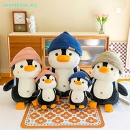 SWEETBABE 1 Piece Wearing Hat Penguin Comfort Sleep Companion Throw Pillow 23cm Bapa Little Penguin 