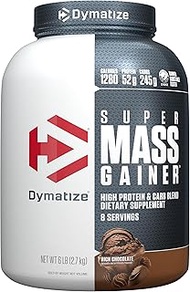 Dymatize Super Mass Gainer Protein Powder, 1280 Calories & 52g Protein, 10.7g BCAAs, Mixes Easily, T