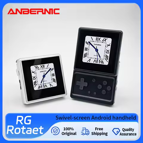 ANBERNIC RG Rotate Handheld Game Console 3.5" IPS Rotating Screen Android Portable Games Player Supp