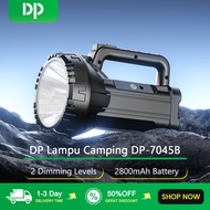 DP Lampu Camping DP-7045B 2 Dimming Levels 2800mAh Battery Torch Light Spotlight Camping Light