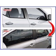 Window Chrome Lining Door Belt Moulding Mitsubishi MMC STORM L200/300 02'-08' 4PCS/SET