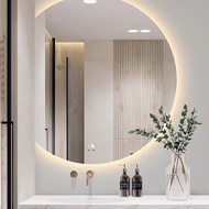 Mirror Plus Halfmoon Quartermoon Shape Led Mirror HALF ROUND MIRROR Bathroom mirror, dressing mirror