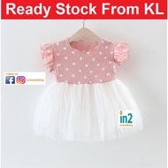 Baby Clothing Baby Girl Dress Toddler Kids Polka Dot Princess Dress (0-3 Year)