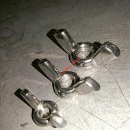 Wing nuts, ear nuts, butterfly bolts, stainless steel 8mm, ear nuts, 12 bolts, 12 bolts, stainless s