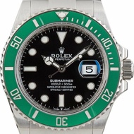 二手 9成新 Rolex Submariner 126610LV Stainless Steel Starbucks Stainless Steel Black Dial 41MM, B&P (202