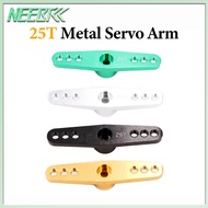 NEEBRC 48mm 25T M3 Aluminum RC Servo Arm 6 Horns Dual Arm For MG995 MG996R E9001 Futaba Savox PowerH