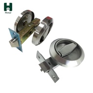 [Homyl] Round Knobs Ring Pulls Lock Accessories Practical Sturdy Single Latch Tongue Outdoor Lock fo