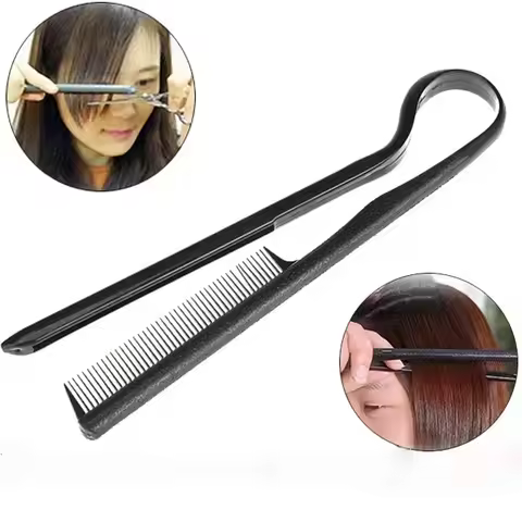 Hairdressing V-shaped Comb Hair Sorting Straight Comb Clip Styling Comb Straightening Comb Hair Tool