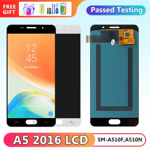 Super AMOLED For SAMSUNG A5 2016 A510 A510F A510M SM-A510F LCD Display Touch Screen Digitizer Assemb
