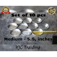 Llanera Leche Flan Molder ( Medium Size Set of 10 pcs ) ( 5.5 inches )